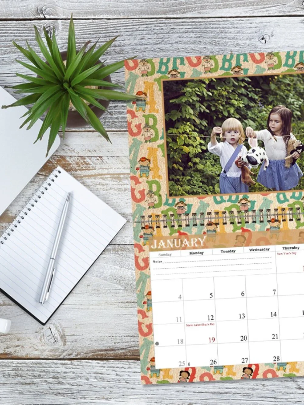 Personalized Custom 2027 Personalized Custom - 12 Months Calendar 8.5x11In. 010